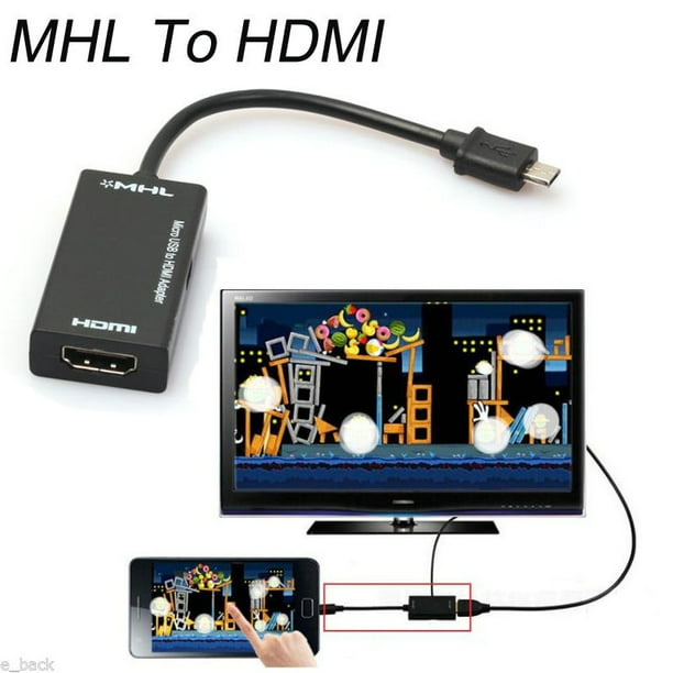 USB MHL a HDMI Cable Adaptador De Tv Hd 1080P para Samsung Galaxy S8 S7 Iphone 8 7 6